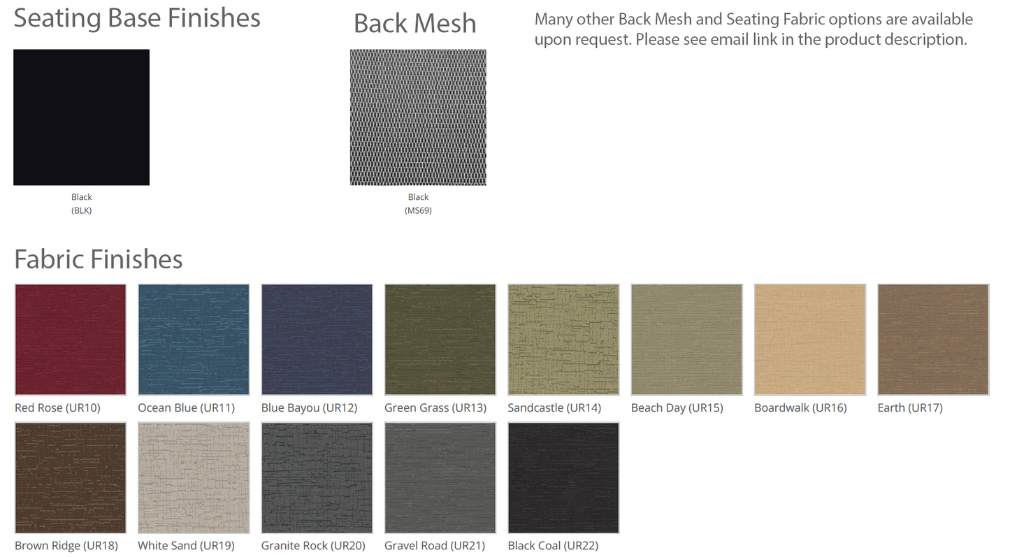 Vion Mesh Low Back Armchair - 6325 - Fabric