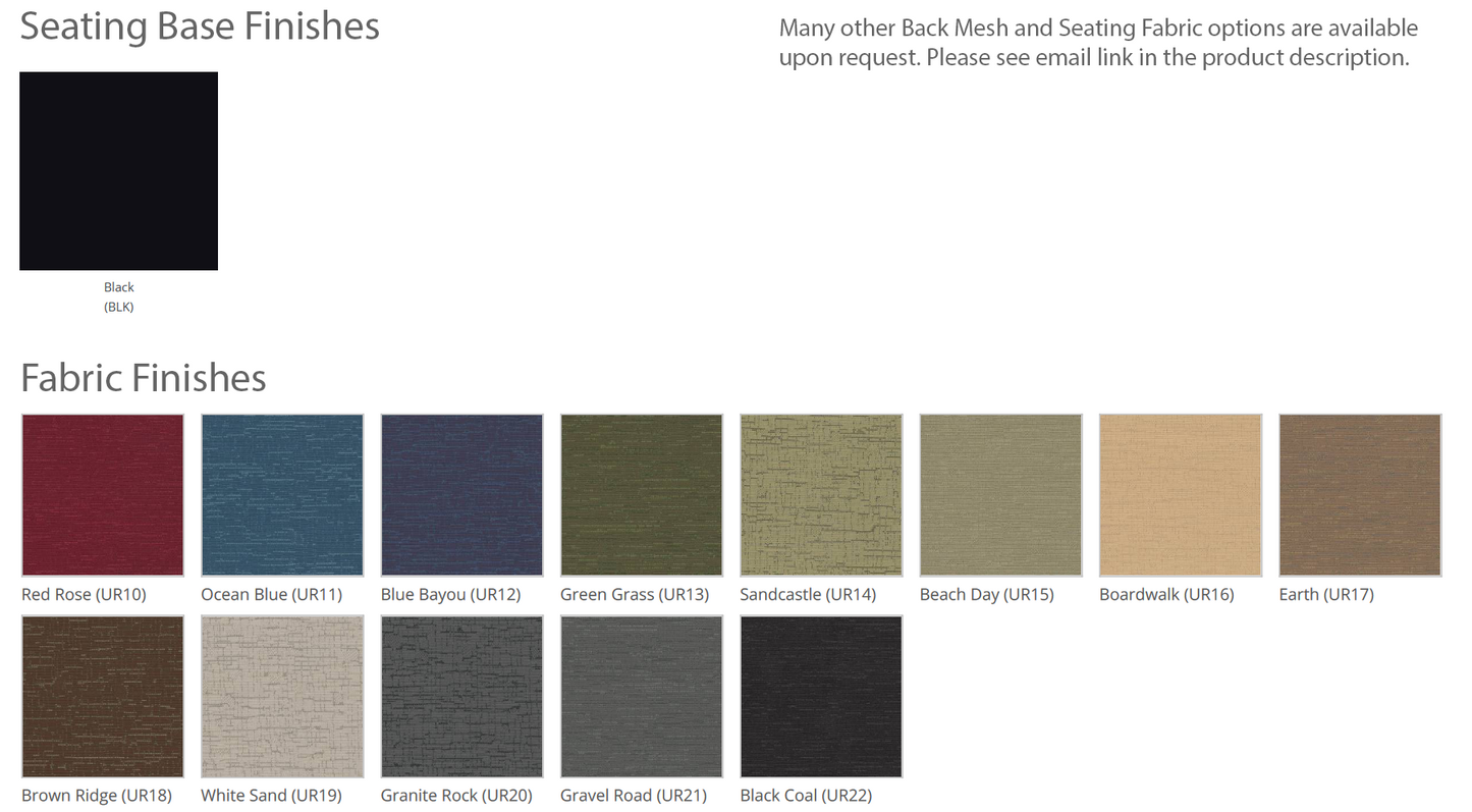 Vion Upholstered Medium Back Tilter 6332-4 - Fabric