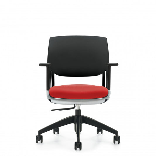 Global Novello Task, Upholstered Seat & Polypropylene Back 6400