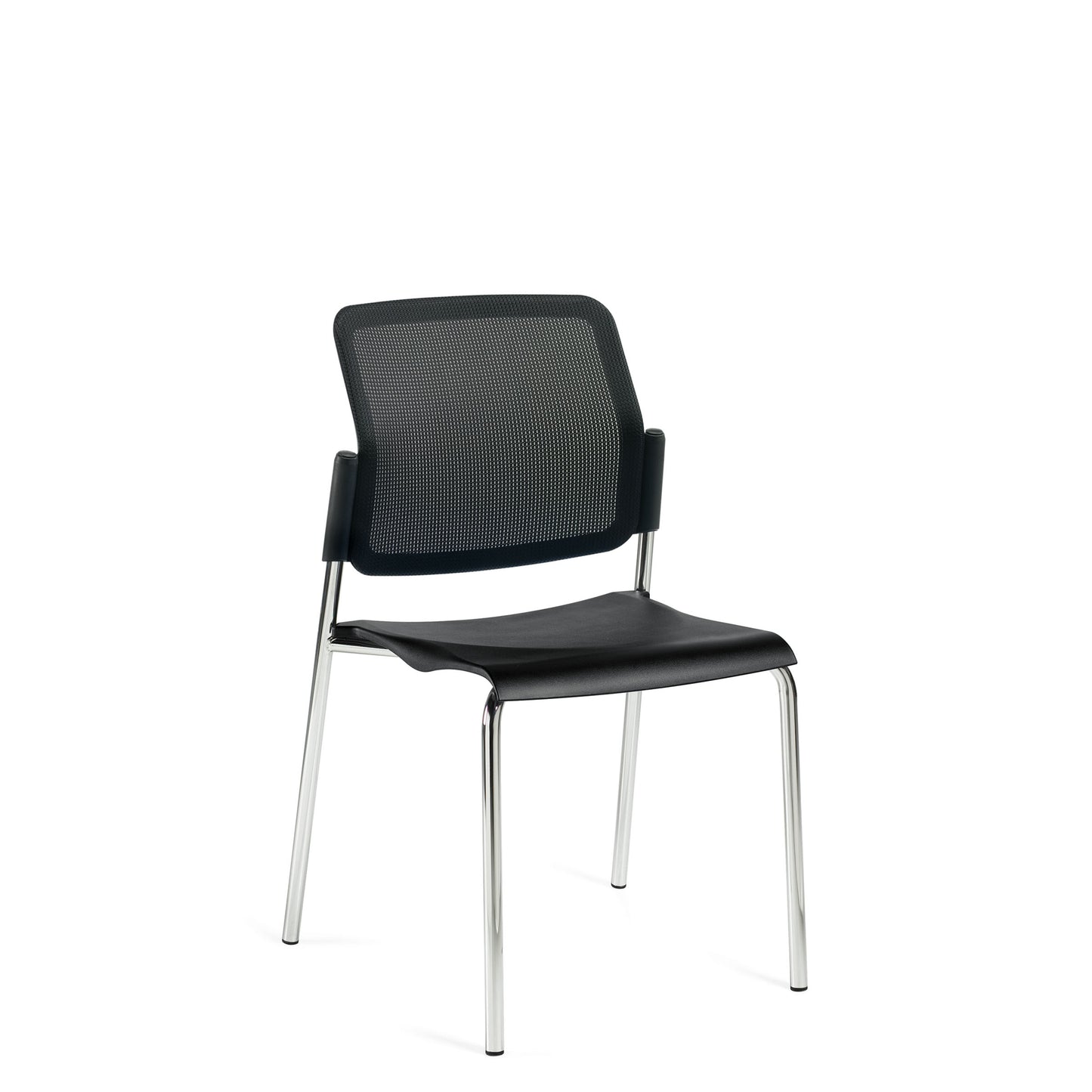 Sonic Armless Stacking Chair, Polypropylene Seat & Mesh Back 6508MB