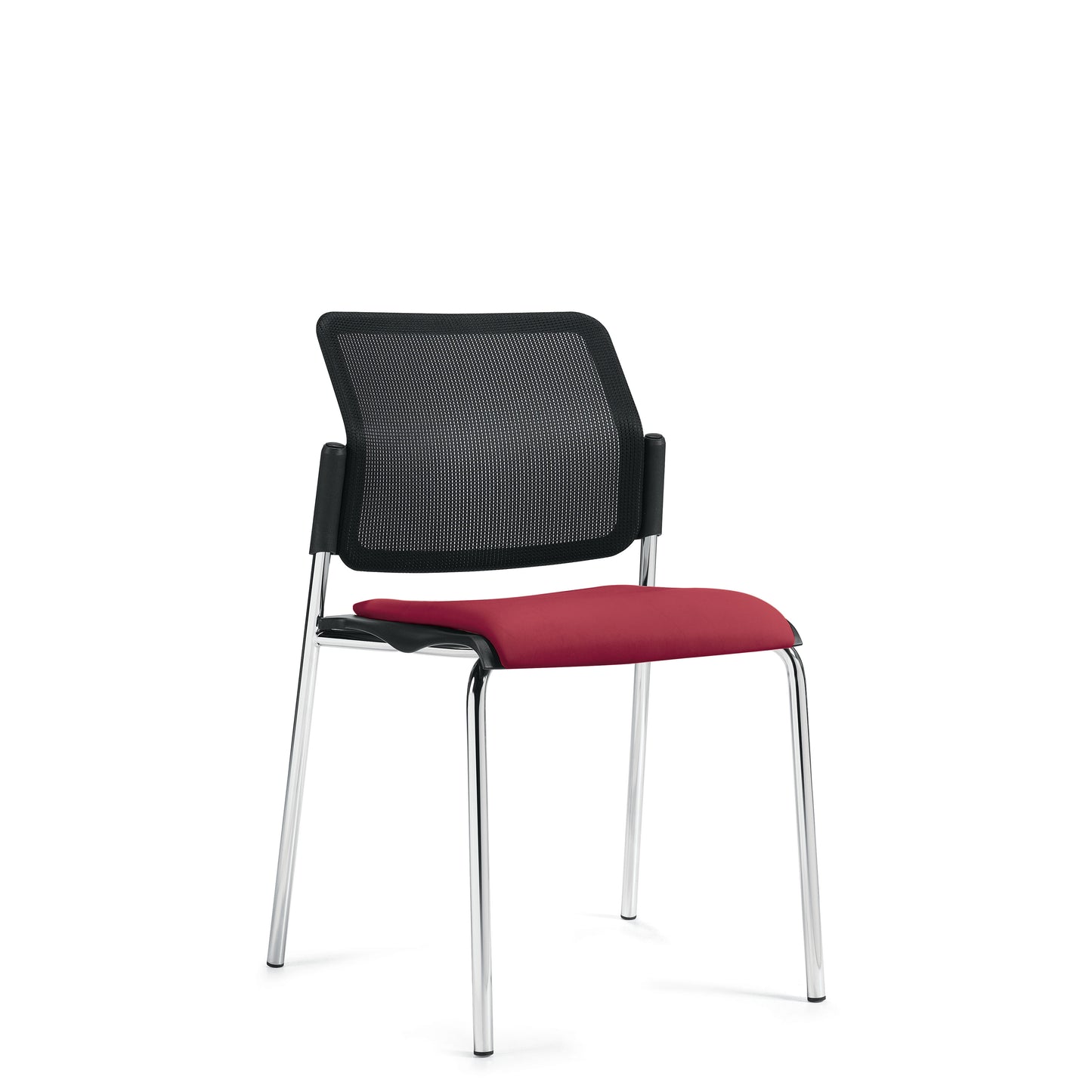 Sonic Armless Stacking Chair, Upholstered Seat & Mesh Back 6509MB