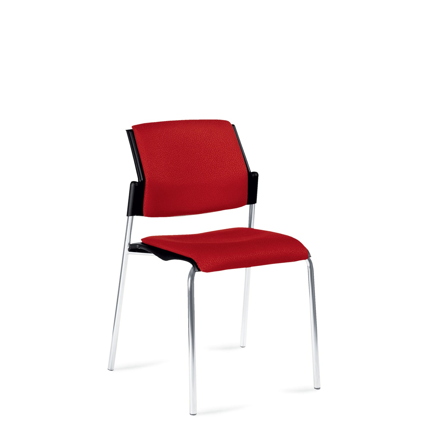 Sonic Armless Stacking Chair, Upholstered Seat & Back 6511