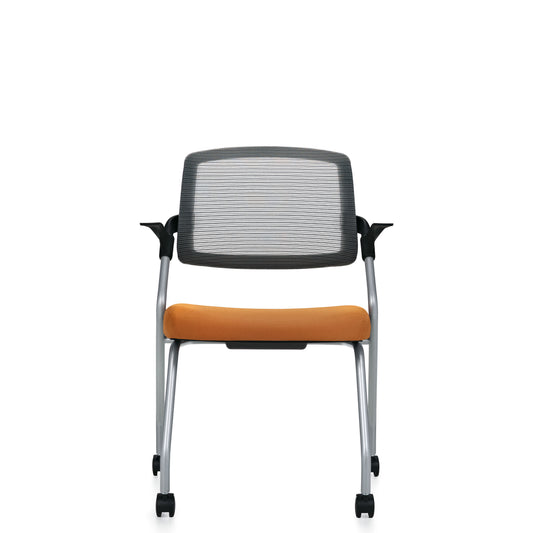 Global Spritz Flip Seat Nesting Armchair, Casters 6765C