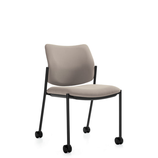 Global Sidero Side Chair with Casters 6901C